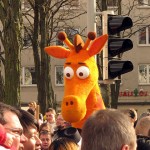 Giraffe im Karneval